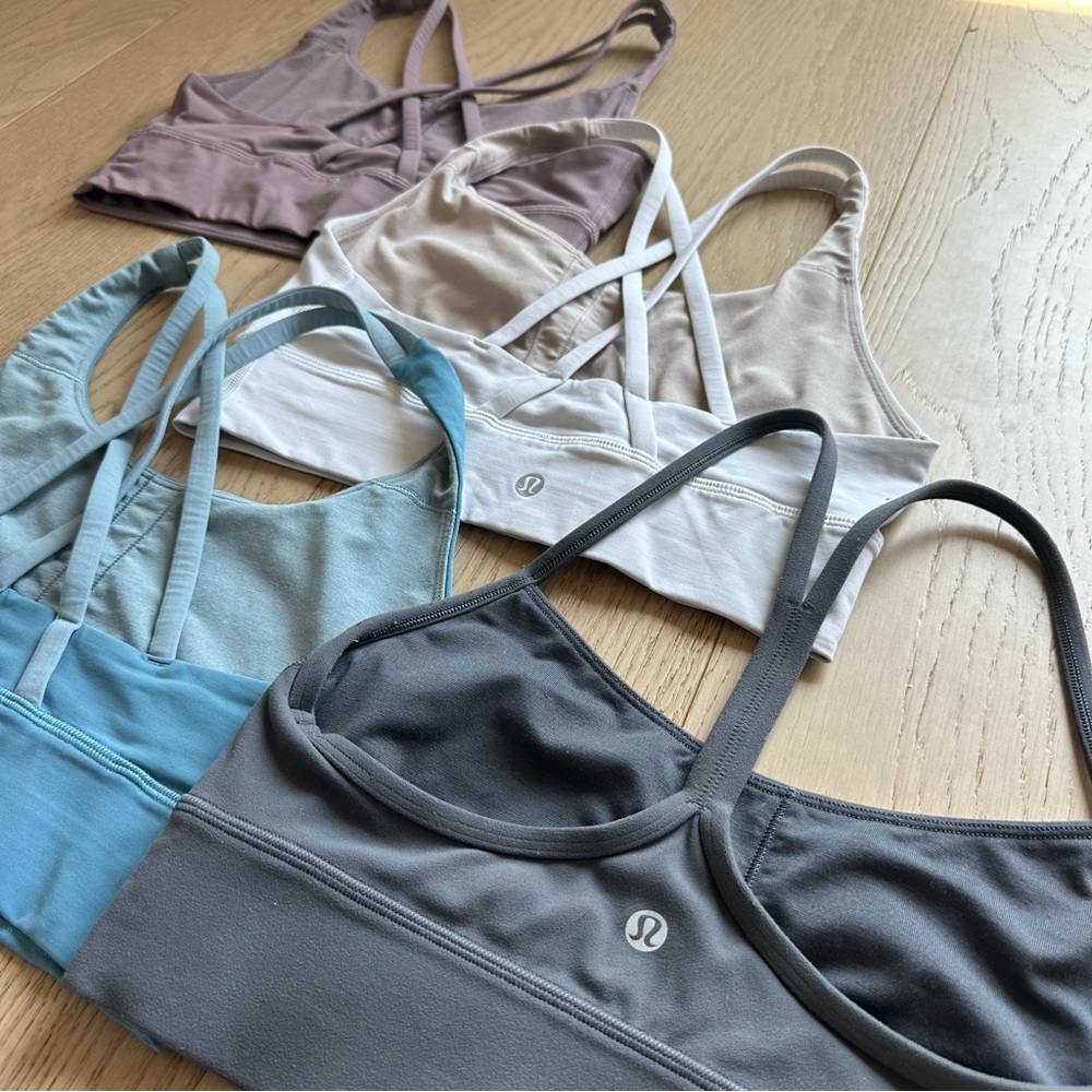 (4) Lululemon Energy Bra & Flow Y Bra 6